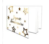 livre d'or anniversaire party chic - sud trading cd5088 Blanc G