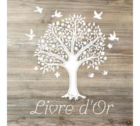 Livre d'or: Arbre de vie | Mariage, Baptême, Anniversaire, Noces, Pacs, EVJF, Naissance, Baby Shower, Retraite | Idée cadeau | 100 pages à remplir
