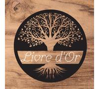 Livre d'or: Arbre de vie | Mariage, Baptême, Anniversaire, Noces, Pacs, EVJF, Naissance, Baby Shower, Retraite | Idée cadeau | 100 pages à remplir