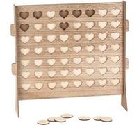 livre d'or bois 4 à la suite 46x46.5x11cm nature - générique 95018 Gris G