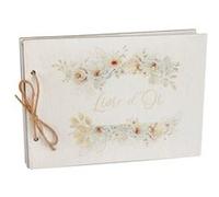 livre d'or bois tendresse fleur 40p 30x22cm nature - générique 000896700000001 Gris G