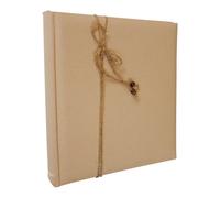LIVRE D'OR CARTON 40P 24X25CM LIN NATURE
