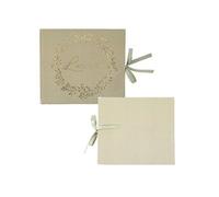 livre d'or carton 68p jolis brins 22x19cm sauge - 93646