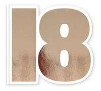 livre d'or carton anniversaire 18ans or rose - sud trading cd4609v18 Multicolore G