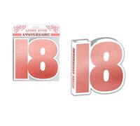 LIVRE D'OR CARTON ANNIVERSAIRE 18ANS ROSE GOLD