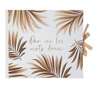 livre d'or carton tropical party 68p 22x19.5cm - artifetes 93985 Blanc G
