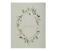 Exacompta Livre d'or Champêtre – Format vertical 27×22 cm – Tranche dorée "Love" – 100 pages