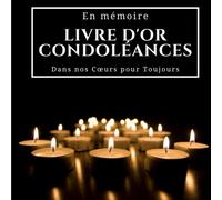Livre d'or condoléances: Livre de condoléances pour noter un dernier petit mot | Cahier de deuil, pour les funérailles du défunt | Design noble et épuré