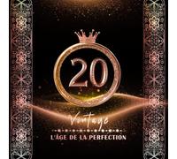 Livre d'or d'anniversaire 20 ans royal rose gold: 120 pages blanches vierges/ 21 cm x 21 cm/ Couverture souple