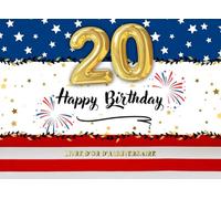Livre d'or d'anniversaire - 20 ans: Un souvenir original et fun pour une soirée américaine - Femme ou homme