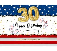 Livre d'or d'anniversaire - 30 ans: Un souvenir original et fun pour une soirée américaine - Femme ou homme