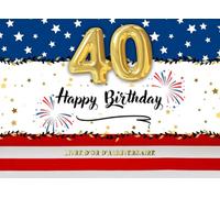 Livre d'or d'anniversaire - 40 ans: Un souvenir original et fun pour une soirée américaine - Femme ou homme