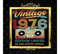 Livre d'or d'anniversaire 50 ans style retro vintage années 70