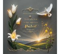 Livre d'or de Condoléances Français - Là où je suis, tu es: 120 pages/ 21 cm x 21 cm