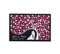 Livre d'or de mariage 3D personnalisé Arbre de cœurs, boîte rustique 3D personnalisée, cadeau pour mariée et marié, décoration de mariage romantique, cadeau pour jeunes mariés, cadeau de mariage