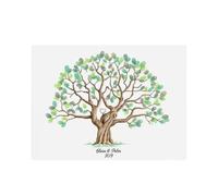 Livre d'or de mariage, arbre alternatif, remise diplôme, toile à empreintes digitales, étanche, créatif, connexion faire soi-même pour les événements Mariage