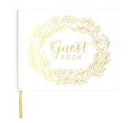 Livre d'or de mariage Bloom Daily Planners (120 pages) - Livre d'accueil des invit s - Registre des invit s - Livre d'or - Couverture blanche ave