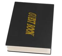 Livre D'or de Mariage DIY en Papier Noir, Élégant et Simple | Carnet Souvenir Polyvalent, Conserve les Vœux des Invités, Style Charmant, pour Cérémonie, Réception et Couple