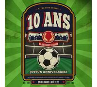 Livre d'Or De Mes 10 Ans: Livre Anniversaire 10 Ans, Souvenirs, Félicitations et Remerciements des Invités | Format carré 21 x 21 cm | Cadeau ... Foot - Ballon de Football | Livre d'Or 10 ans