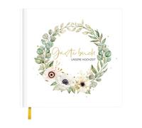 Livre d'or de réception de mariage - Livre d'enregistrement des visiteurs pour fête d'anniversaire, livre d'or pour réception de mariage | Livre d'invités pour fêtes uniques