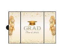 Livre d'or de remise de diplôme 2025 - Décorations de fête de remise de diplôme | Tableau de certificat de signature de félicitations | Livre de félicitations pour la classe de 2025 pour décoration de