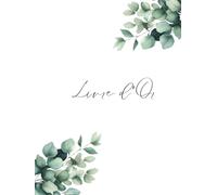 Livre d'Or Eucalyptus: pour Mariage ou Anniversaire à Couverture Rigide Pages Blanches