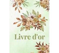 Livre d'or: Feuille, Feuillages, vert, automne | Mariage, Baptême, Anniversaire, Fête, Naissance, Baby Shower, Gender Reveal | Pages à compléter | Idée de cadeau