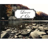 Livre d'Or: Format paysage - 100 pages - Paysage - Rivière - Automne
