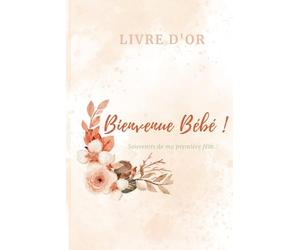 Livre d'or gender reveal - baby shower - fête prénatale - naissance: 100 pages de qualité avec espaces pour photos, vœux et prédiction du sexe de bébé. 50 invités