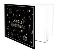 Livre d'or - HAPPY Party - Anniversaire - Couverture rigide - 20 pages - Noir