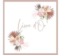 Livre d'or: Impression intérieur en couleur fleuri ! Un joli livre d'or pour des souvenirs inoubliable de votre évènement. Mariage-PACS-Anniversaire-EVJF-Naissance-Baptême-Pot de départ