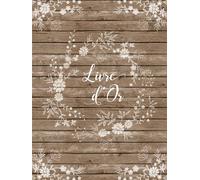 Livre d'Or: Ligné à compléter | Idéal pour Mariage, Noce, Pacs | Avec emplacement photo | Bonus citations d'amour | Thème champêtre | Couverture rigide |