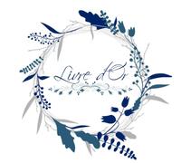 Livre d'Or: Livre d’or mariages, pacs, retraites, anniversaires, noces, baby shower... | floral bleu | 100 pages à remplir | 8,25" x 8,25"