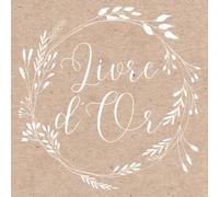 Livre d'or: Livre souvenir pour Mariage, EVJF, Anniversaire,Noces, BabyShower, Pacs, Fête, Baptême, Départ retraite - 100 pages - Grand format carré - Look vintage et bohème