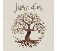 Livre d'Or Mariage: Arbre de Vie en Aquarelle | Couverture souple | 100 pages à remplir | Format carré | Communion, baptême, EVJF, location saisonniere, gîte, rbnb | Thème naturel
