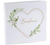 Livre d'or - Ô Bonheur - Mariage - Couverture illustrée - 20 pages - Blanc