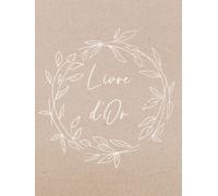 Livre d'Or: Mariage en Bohème - look vintage et naturel | couverture rigide | grand format | pages blanches à compléter | personnalisable | papier kraft | champêtre chic
