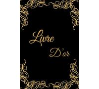 Livre d'Or Mariage et Événements - Design Élégant avec Couverture noir Dorée | Idéal pour Mariages, Baptêmes, Anniversaires, Baby Showers et Fêtes Spéciales