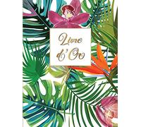 Livre d'Or: Mariage, Noce, Pacs, Anniversaire, Enterrement vie de jeune fille, Départ en retraite: 100 pages à personnaliser, Couverture rigide, Motif tropical, 21x28 cm.