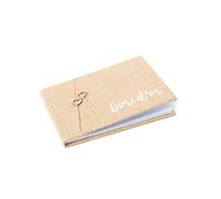 Générique – Livre d'or en jute – 64 pages – 16,5 x 24 cm
