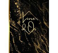 Livre d'or noir et or: Noir et Doré | Mariage, EVJF, PACS, Départ en retraite, Anniversaire, vernissage, baptême | Grand format | 100 pages vierges à remplir |