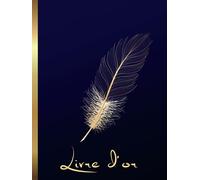 Livre d'Or Plume Dorée: Intérieur COULEUR | Couverture RIGIDE | Mariage, Anniversaire, Cérémonie, Noces, Fête, Baptême, Départ en Retraite, Mutation, ... | 100 pages à Personnaliser | Format A4
