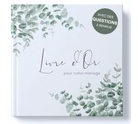 Livre d'or pour Le Mariage avec Questions à remplir - Livre d'or Mariage de Haute qualité pour des Souvenirs inoubliables (44 Doubles Pages)