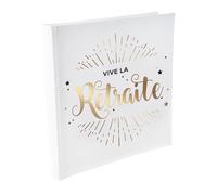 Livre d'or Retraite Blanc et Or (x1) REF/5728