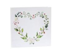Livre d'or - SANTEX - Végétal - 24cm - Blanc - Mariage - Mixte