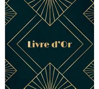 Livre d'Or - Soirée Casino: Bleu nuit & doré | Couverture souple | 100 pages | Grand format carré | Intérieur en couleur | Thème vintage rétro - Gatsby | Anniversaire, EVG, Départ, Fête | Album photos