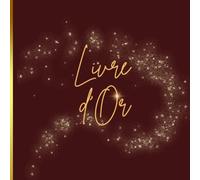 Livre d'or: Thème Bordeaux et doré | Mariage, Baptême, Communion, Confirmation, Anniversaire, Pacs, EVJF, départ en retraite, gîte, maison d’hôtes