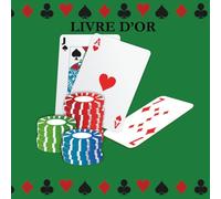 Livre d'Or Thème Poker: Anniversaire, Départ en Retraite, Mutation Collègue, Évènementiel, Fêtes, EVG, EVJF, Enterrement de Vie de Garçon, Soirée à ... de Cartes à Jouer à Personnaliser en Souvenir