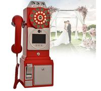 Livre d'or Vidéo Audio sur Carte SD 32GB avec Objectif - Enregistrement 1080p pour Mariages Et événements - Capturez des Messages Et des Moments Inoubliables,Red