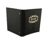 Livre d'organisation pour pièces de monnaie avec couverture en cuir PU à 3 trous conçu pour une utilisation avec rangement amovible Format compact 27 x 23 cm (1 pièce)